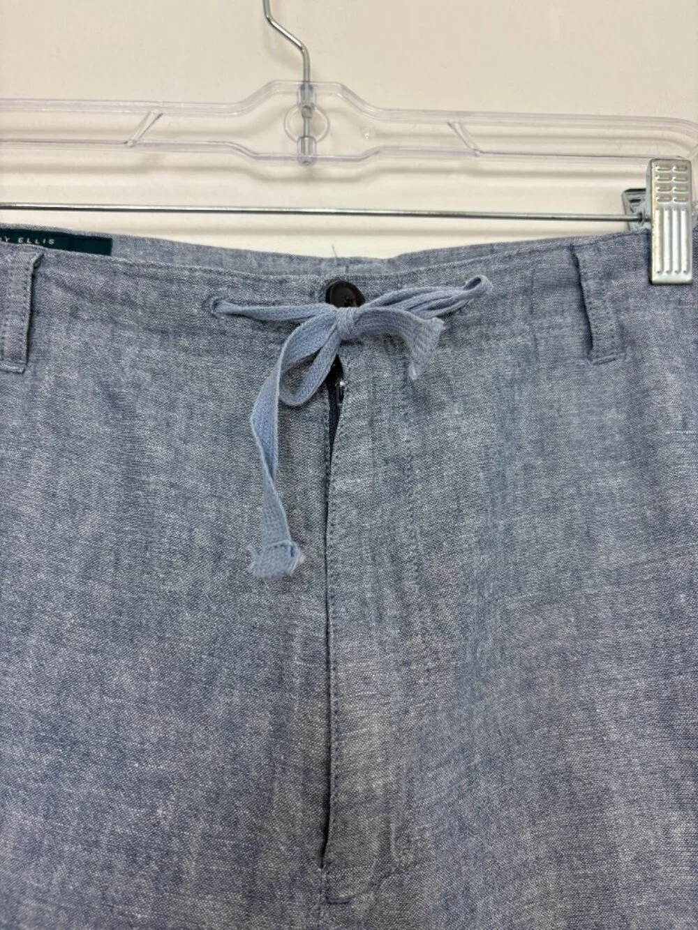 Perry Ellis Men’s Blue Drawstring Bermuda Shorts Casual Resort Size 38